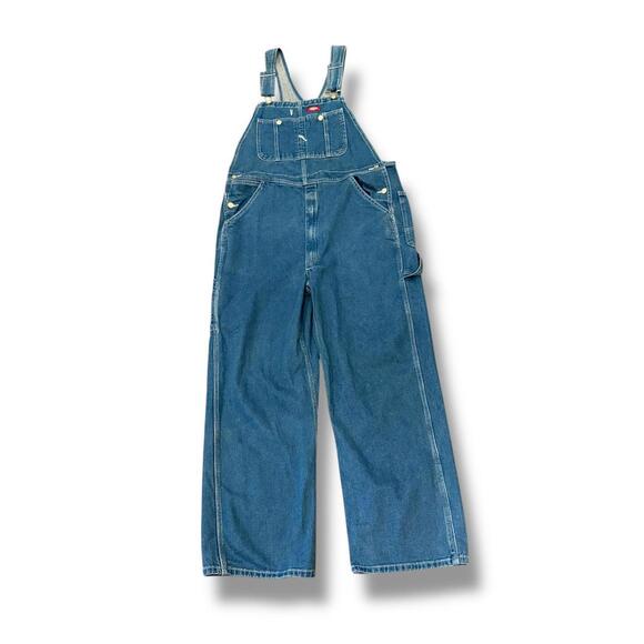Vintage Dark Wash Carpenter Denim Dickies Overalls